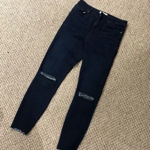 High rise forever 21 ankle skinny jeans